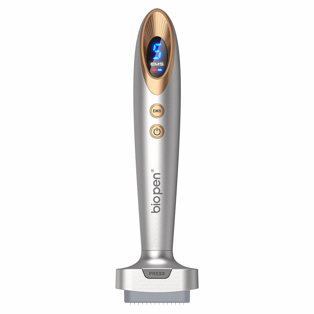 Bio Pen Bio 6 microneedling-Stift mit EMS und LED-Anzeige – fortschrittliches Werkzeug zur Hautverjüngung, verbesserten Absorption und professionellen Gesichtsbehandlung.