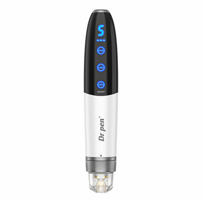 Bio Pen Q1S microneedling-Stift mit LED-Display, einstellbaren Modi und Präzisionskopf für professionelle Hautverjüngung und Kollagenstimulation.
